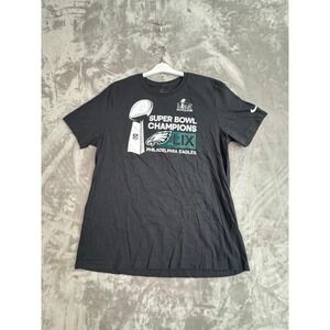 Nike Philadelphia Eagles Super Bowl LIX Champions T Shirt Womens XL Black NFL‎